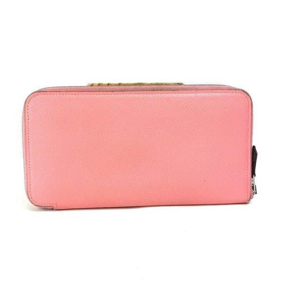 HERMES Azap Long Silk-In Zip Around Long Wallet Epsom pink - Picture 1 of 16